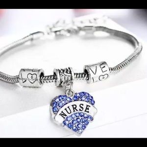 💕💕Nurse bracelet with blue heart💕💕